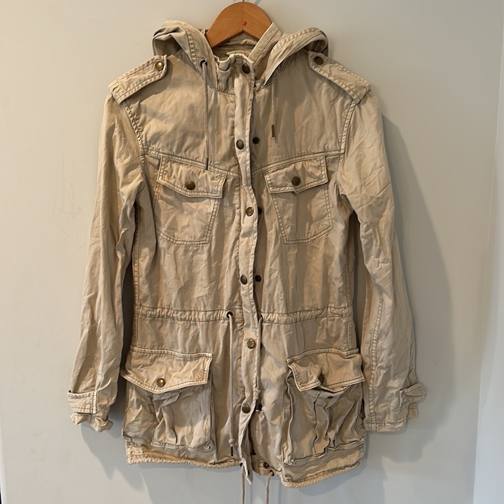 Aritzia Talula utility jacket light tan xxxs - Picture 2 of 11